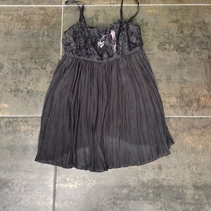 Victoria's Secret Black Lace Chemise NWT